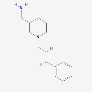 {1-[(2E)-3-phenylprop-2-en-1-yl]piperidin-3-yl}methanamine - 1286397-89-4