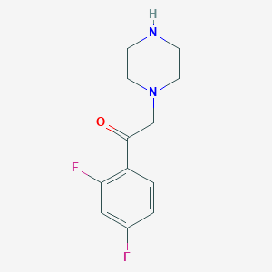 1-(2,4-Difluorophenyl)-2-(piperazin-1-yl)ethan-1-one - 1072876-84-6