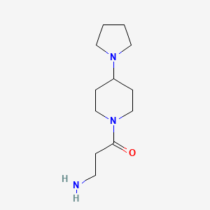 3-Amino-1-[4-(pyrrolidin-1-yl)piperidin-1-yl]propan-1-one - 1182774-58-8
