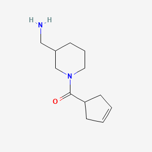 [1-(Cyclopent-3-ene-1-carbonyl)piperidin-3-yl]methanamine - 1340410-34-5