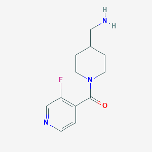 [1-(3-Fluoropyridine-4-carbonyl)piperidin-4-yl]methanamine - 1485487-26-0