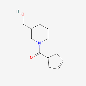 [1-(Cyclopent-3-ene-1-carbonyl)piperidin-3-yl]methanol - 1344320-51-9