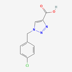 1-[(4-chlorophenyl)methyl]-1H-1,2,3-triazole-4-carboxylic acid - 1267314-48-6