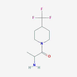 2-Amino-1-[4-(trifluoromethyl)piperidin-1-yl]propan-1-one - 1465425-67-5