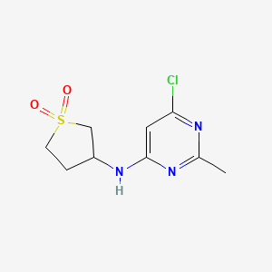 3-((6-Chloro-2-methylpyrimidin-4-yl)amino)tetrahydrothiophene 1,1-dioxide - 1249078-23-6