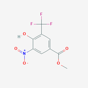 4-Hydroxy-3-nitro-5-trifluoromethyl-benzoic acid methyl ester - 946121-36-4