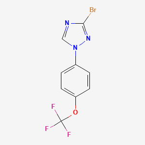3-bromo-1-(4-(trifluoromethoxy)phenyl)-1H-1,2,4-triazole - 1417885-96-1