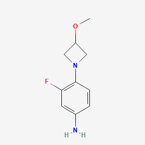 3-Fluoro-4-(3-methoxyazetidin-1-yl)aniline - 1706440-74-5