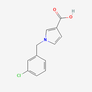 1-[(3-chlorophenyl)methyl]-1H-pyrrole-3-carboxylic acid - 1500640-74-3