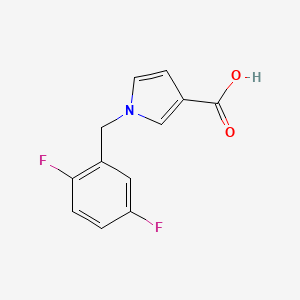 1-(2,5-difluorobenzyl)-1H-pyrrole-3-carboxylic acid - 1510235-03-6