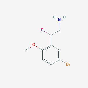 2-(5-Bromo-2-methoxyphenyl)-2-fluoroethan-1-amine - 1782586-19-9