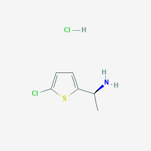 (1S)-1-(5-chlorothiophen-2-yl)ethan-1-amine hydrochloride - 1432681-27-0