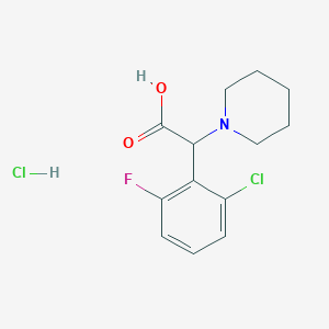 2-(2-Chloro-6-fluorophenyl)-2-(piperidin-1-yl)acetic acid hydrochloride - 1461704-80-2