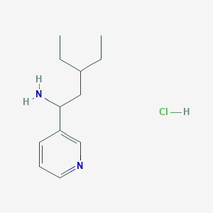3-Ethyl-1-(pyridin-3-yl)pentan-1-amine hydrochloride - 1864060-74-1