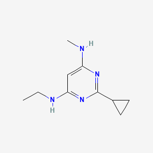 2-cyclopropyl-N4-ethyl-N6-methylpyrimidine-4,6-diamine - 1544816-95-6