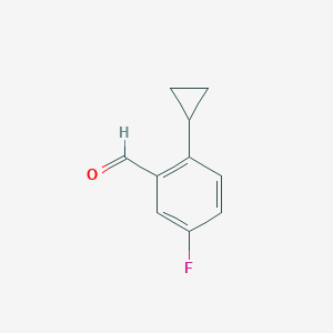 2-Cyclopropyl-5-fluorobenzaldehyde - 1499724-40-1