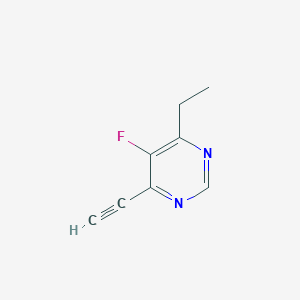 4-Ethyl-6-ethynyl-5-fluoropyrimidine - 1936224-13-3