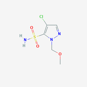 4-chloro-1-(methoxymethyl)-1H-pyrazole-5-sulfonamide - 1803587-83-8