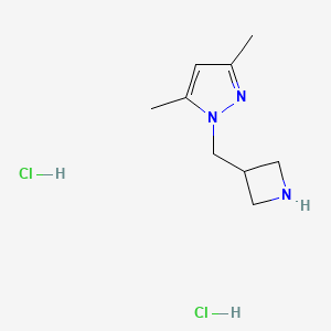 1-(azetidin-3-ylmethyl)-3,5-dimethyl-1H-pyrazole dihydrochloride - 2097969-04-3