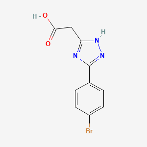 [5-(4-Bromo-phenyl)-4H-[1,2,4]triazol-3-YL]-acetic acid - 885281-00-5