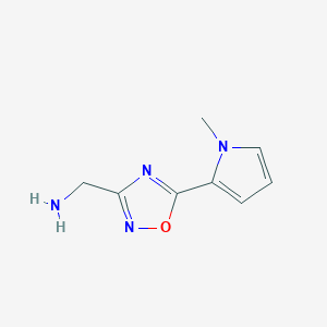 (5-(1-methyl-1H-pyrrol-2-yl)-1,2,4-oxadiazol-3-yl)methanamine - 1708251-20-0