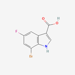 7-bromo-5-fluoro-1H-indole-3-carboxylic acid - 1360923-58-5