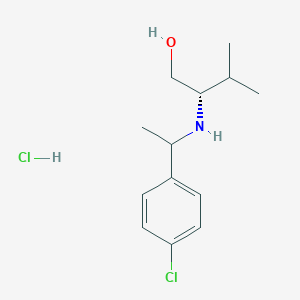 (2S)-2-{[1-(4-chlorophenyl)ethyl]amino}-3-methylbutan-1-ol hydrochloride - 1807920-88-2