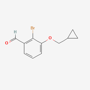 2-Bromo-3-(cyclopropylmethoxy)benzaldehyde - 1289029-94-2