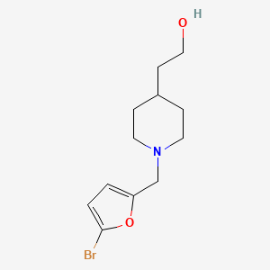 2-(1-((5-Bromofuran-2-yl)methyl)piperidin-4-yl)ethan-1-ol - 2015727-75-8