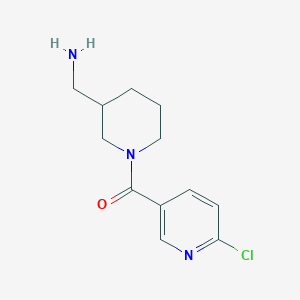 (3-(Aminomethyl)piperidin-1-yl)(6-chloropyridin-3-yl)methanone - 2098046-52-5