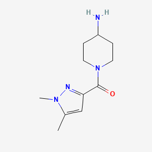 (4-aminopiperidin-1-yl)(1,5-dimethyl-1H-pyrazol-3-yl)methanone - 1695121-48-2
