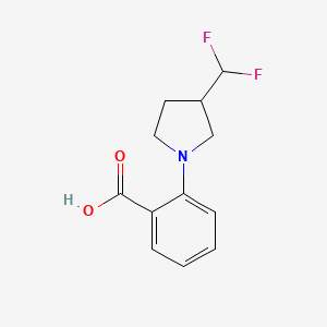 2-(3-(Difluoromethyl)pyrrolidin-1-yl)benzoic acid - 2098102-49-7