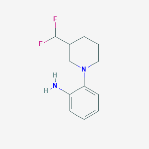2-(3-(Difluoromethyl)piperidin-1-yl)aniline - 2091216-21-4