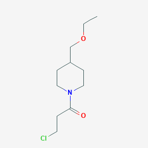 3-Chloro-1-(4-(ethoxymethyl)piperidin-1-yl)propan-1-one - 2098037-28-4