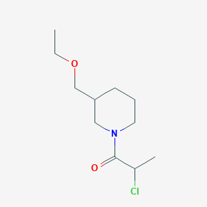 2-Chloro-1-(3-(ethoxymethyl)piperidin-1-yl)propan-1-one - 2097984-11-5