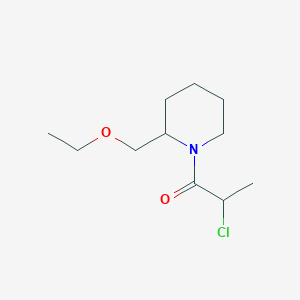 2-Chloro-1-(2-(ethoxymethyl)piperidin-1-yl)propan-1-one - 2002054-55-7