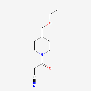 3-(4-(Ethoxymethyl)piperidin-1-yl)-3-oxopropanenitrile - 2098102-99-7