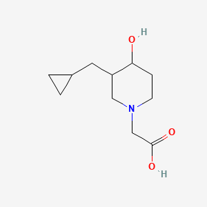 2-(3-(Cyclopropylmethyl)-4-hydroxypiperidin-1-yl)acetic acid - 2097998-49-5