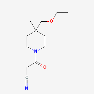 3-(4-(Ethoxymethyl)-4-methylpiperidin-1-yl)-3-oxopropanenitrile - 2097999-37-4