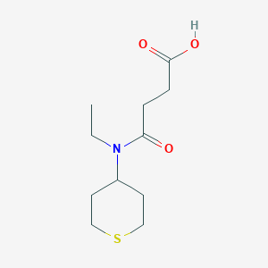 4-(ethyl(tetrahydro-2H-thiopyran-4-yl)amino)-4-oxobutanoic acid - 2097984-31-9