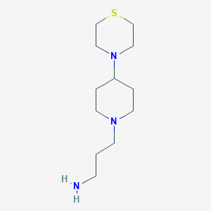 3-(4-Thiomorpholinopiperidin-1-yl)propan-1-amine - 2098032-23-4