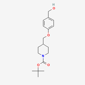 4-(4-Hydroxymethylphenoxymethyl)-piperidine-1-carboxylic acid tert-butyl ester - 1809267-01-3