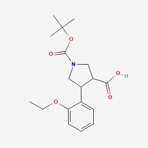 1-(Tert-butoxycarbonyl)-4-(2-ethoxyphenyl)pyrrolidine-3-carboxylic acid - 1366914-01-3