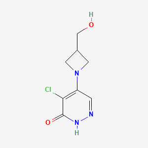 4-chloro-5-(3-(hydroxymethyl)azetidin-1-yl)pyridazin-3(2H)-one - 2091618-10-7