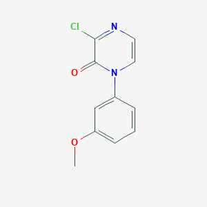 3-chloro-1-(3-methoxyphenyl)pyrazin-2(1H)-one - 2092529-89-8