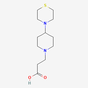 3-(4-Thiomorpholinopiperidin-1-yl)propanoic acid - 2098096-94-5