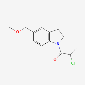 2-Chloro-1-(5-(methoxymethyl)indolin-1-yl)propan-1-one - 2098133-42-5