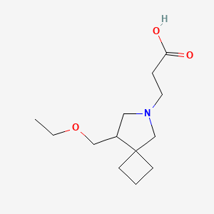 3-(8-(Ethoxymethyl)-6-azaspiro[3.4]octan-6-yl)propanoic acid - 2098049-94-4
