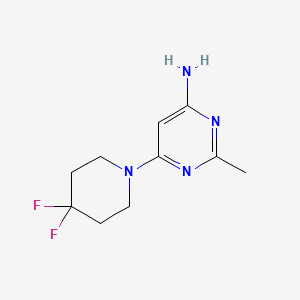 6-(4,4-Difluoropiperidin-1-yl)-2-methylpyrimidin-4-amine - 2004581-40-0