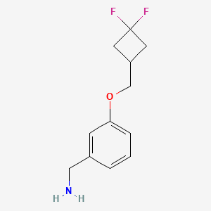 (3-((3,3-Difluorocyclobutyl)methoxy)phenyl)methanamine - 1861408-13-0